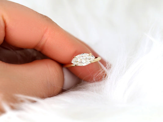 2 CT Emerald Pave Moissanite Engagement Ring