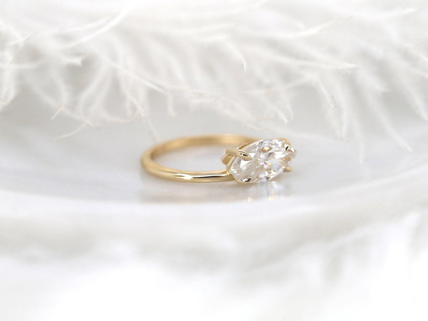 2 CT Emerald Pave Moissanite Engagement Ring