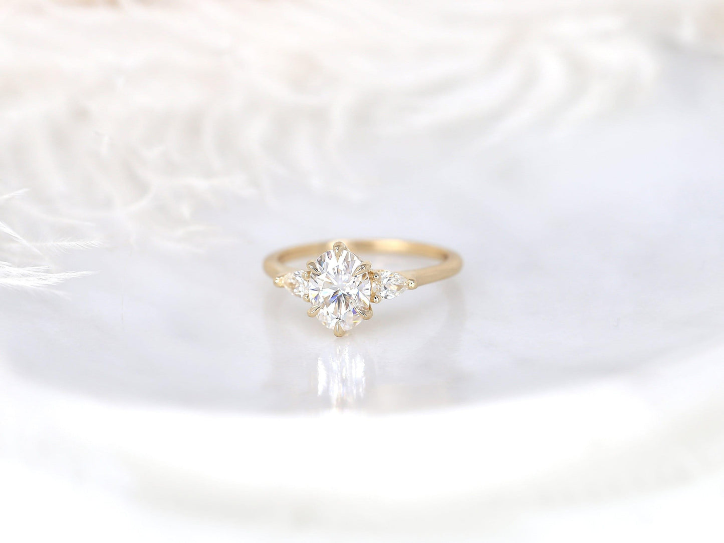 2 CT Emerald Pave Moissanite Engagement Ring