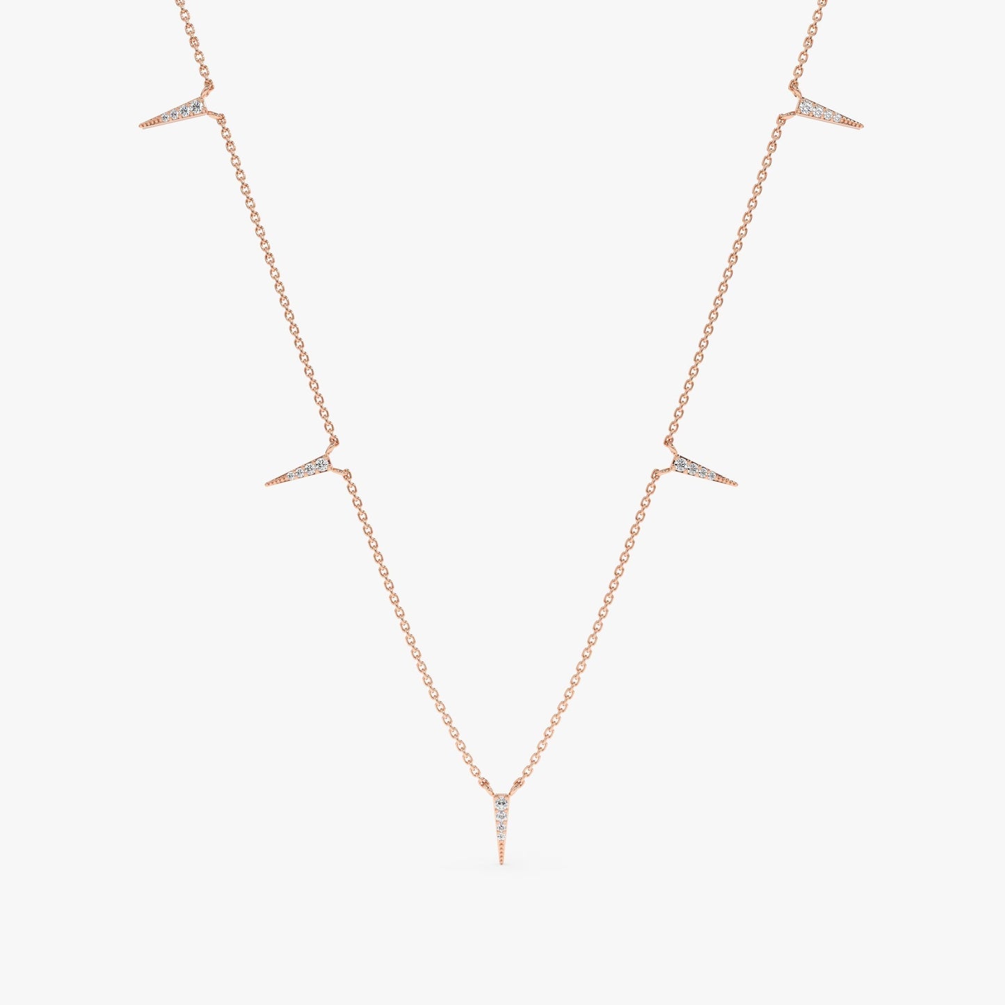 1.0 CT Round Bezel Solitaire Lab Grown Diamond Necklace