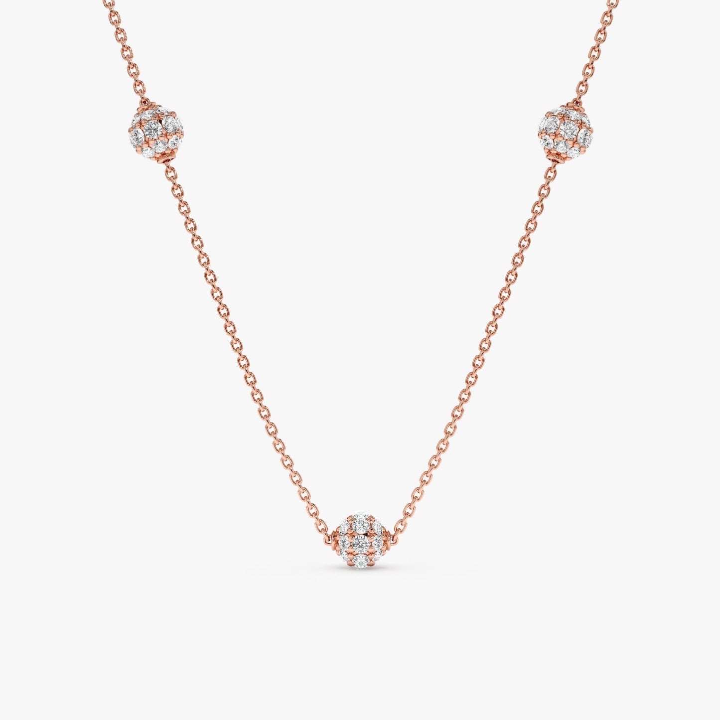 1.0 CT Round Bezel Solitaire Lab Grown Diamond Necklace