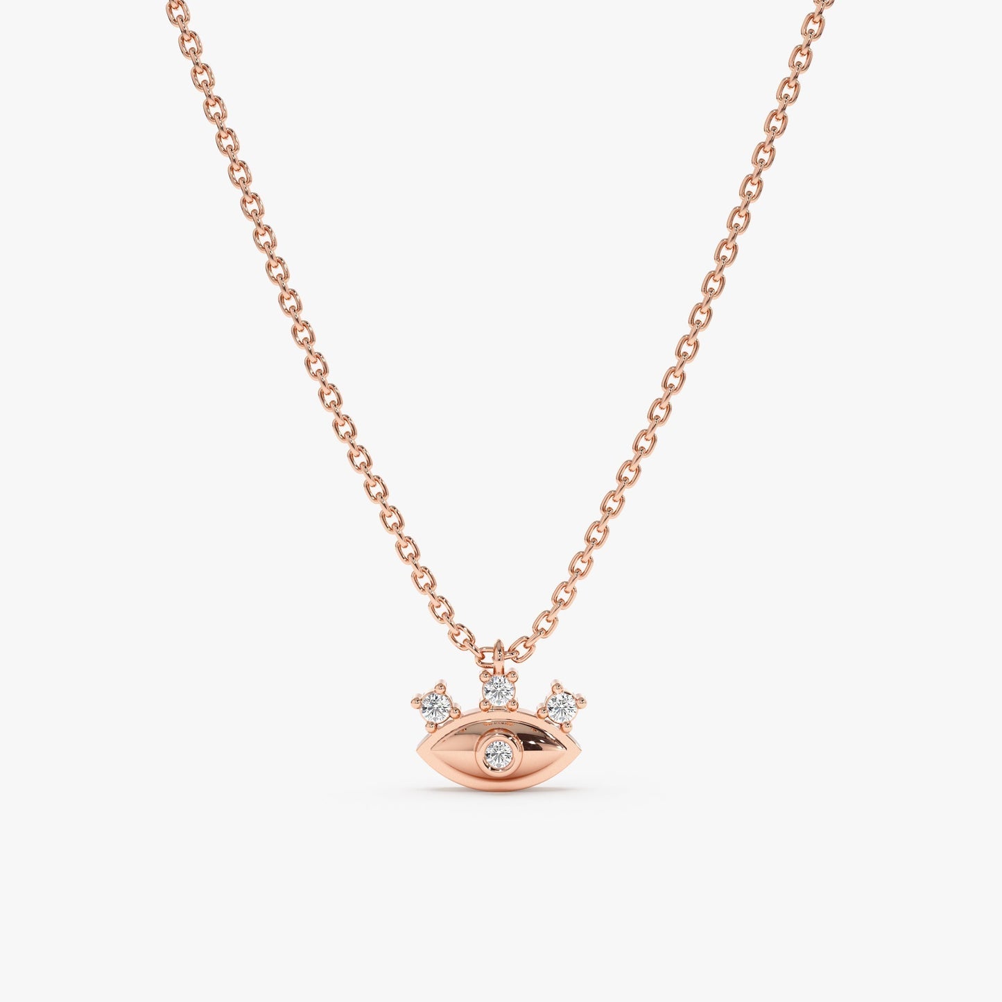 1.0 CT Round Bezel Solitaire Lab Grown Diamond Necklace