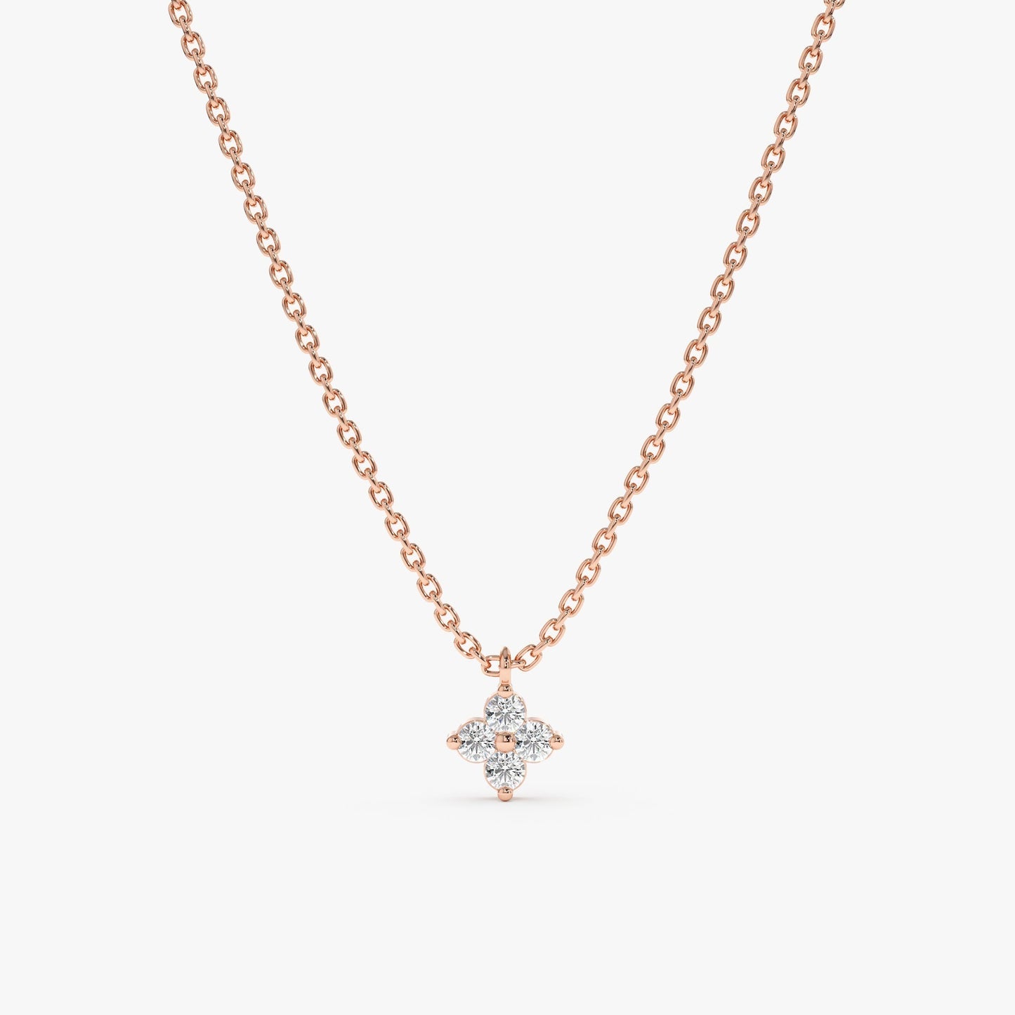 1.0 CT Round Bezel Solitaire Lab Grown Diamond Necklace