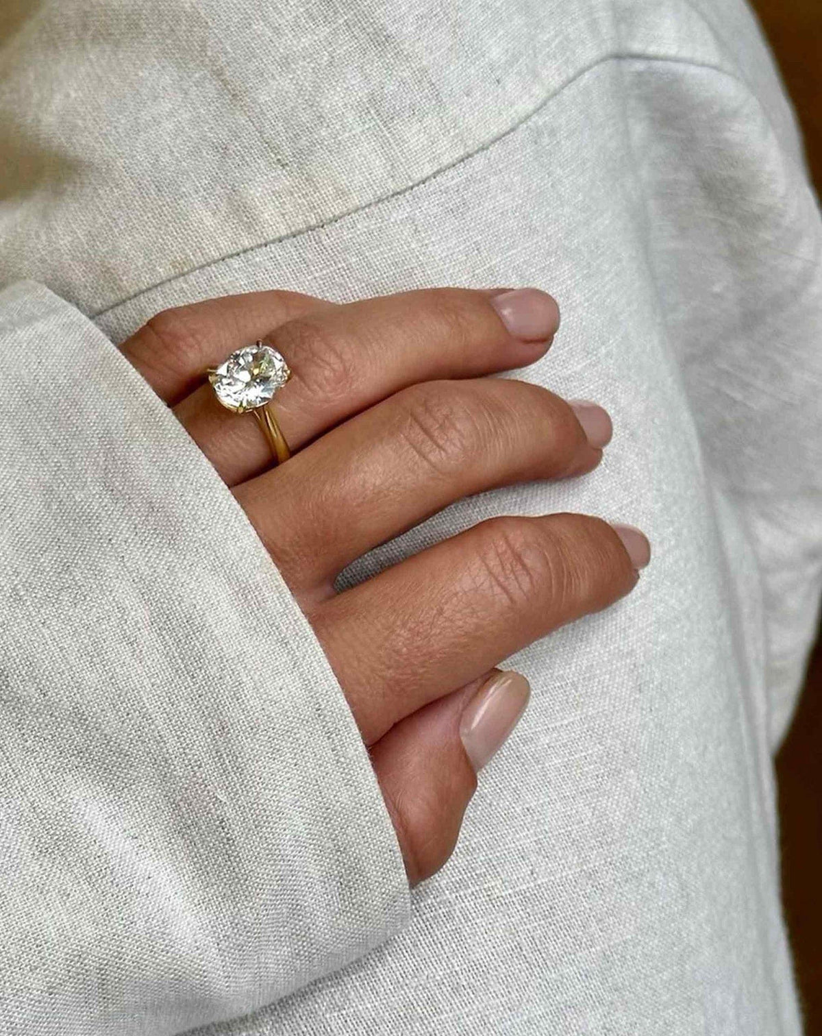 Emerald Pave Engagement Ring – 1 CT Lab Grown Diamond