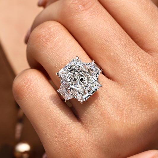 Cushion Hidden Halo Lab Grown Diamond Engagement Ring