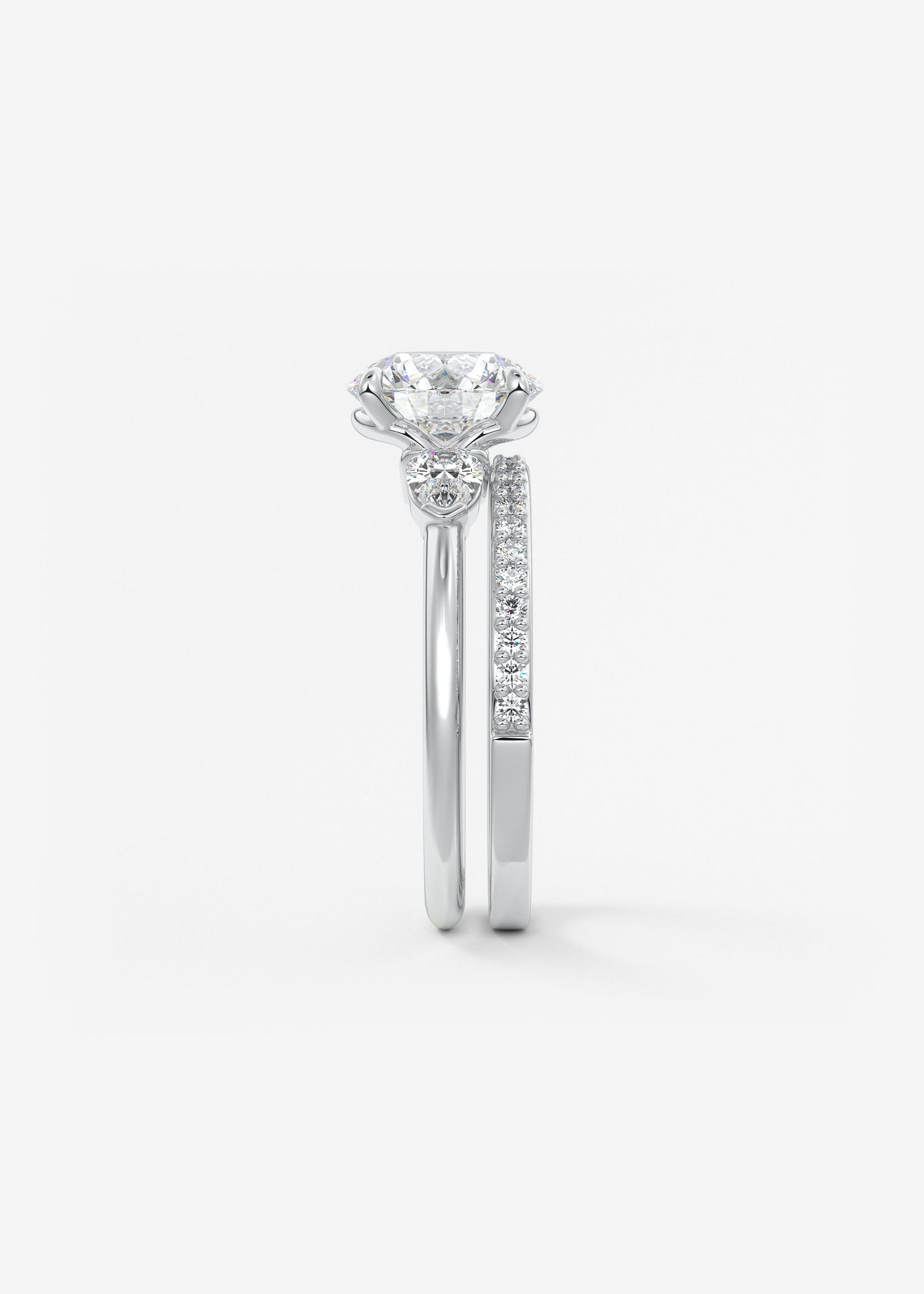 Oval Solitaire With Raised Basket Gallery Lab Grown Diamond Engagement Ring