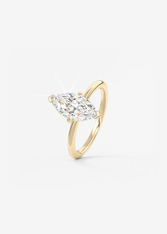 Oval Solitaire With Raised Basket Gallery Lab Grown Diamond Engagement Ring