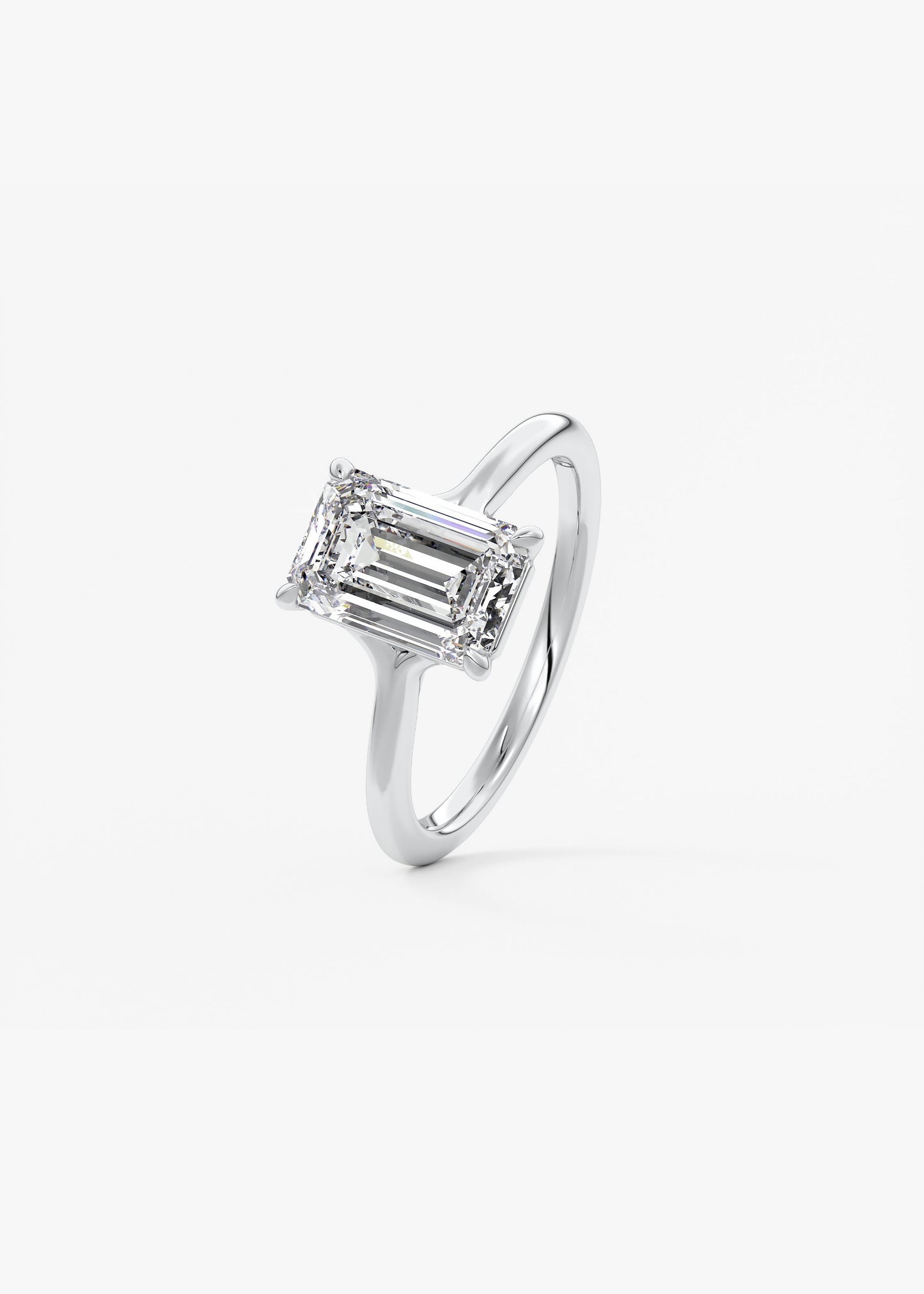 Oval Solitaire With Raised Basket Gallery Lab Grown Diamond Engagement Ring