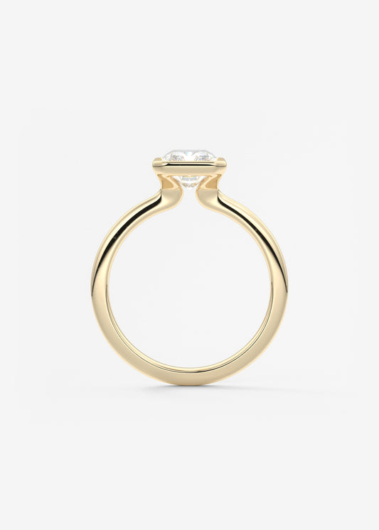 Oval Solitaire With Raised Basket Gallery Lab Grown Diamond Engagement Ring