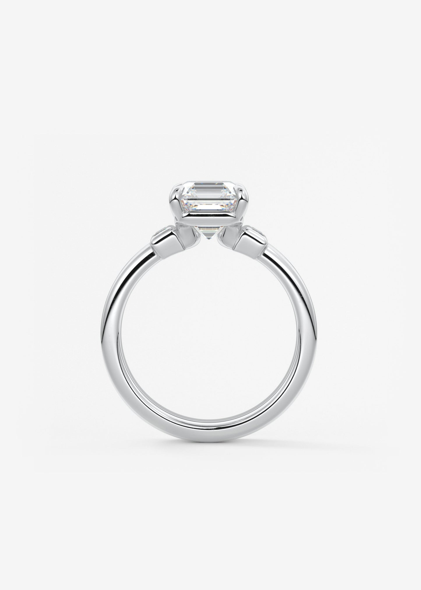Oval Solitaire With Raised Basket Gallery Lab Grown Diamond Engagement Ring