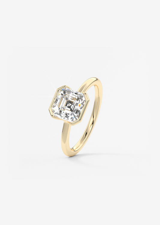 Oval Solitaire With Raised Basket Gallery Lab Grown Diamond Engagement Ring