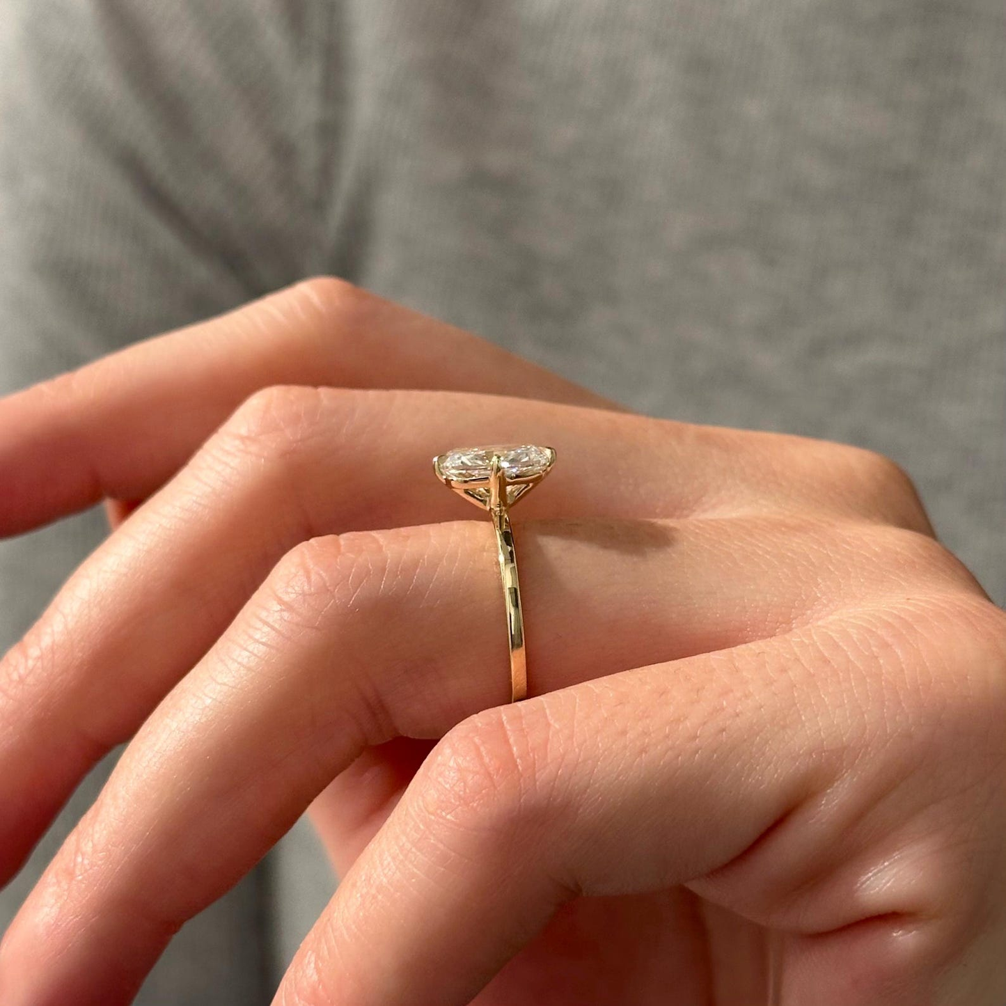Round Halo, Pave & Split Shank Engagement Ring – 1.93 CT Lab Grown Diamond