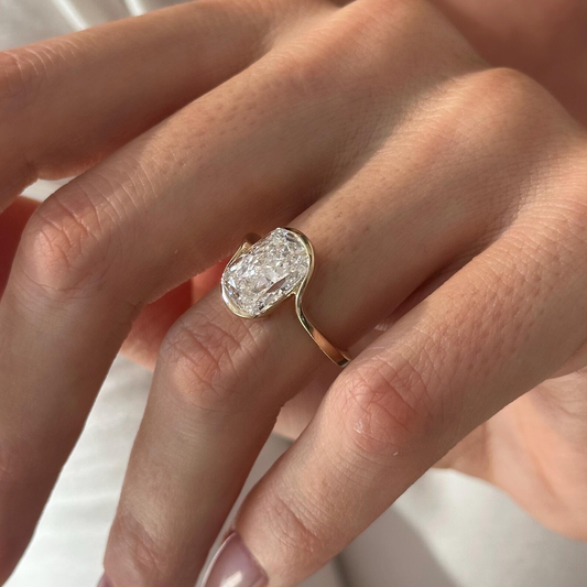 Round Halo, Pave & Split Shank Engagement Ring – 1.93 CT Lab Grown Diamond