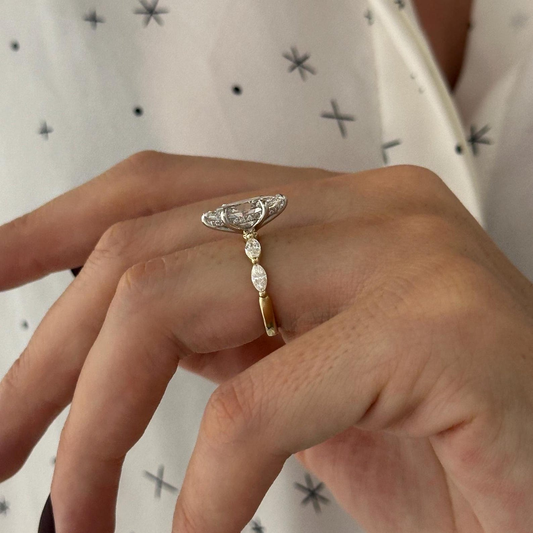 Round Halo, Pave & Split Shank Engagement Ring – 1.93 CT Lab Grown Diamond