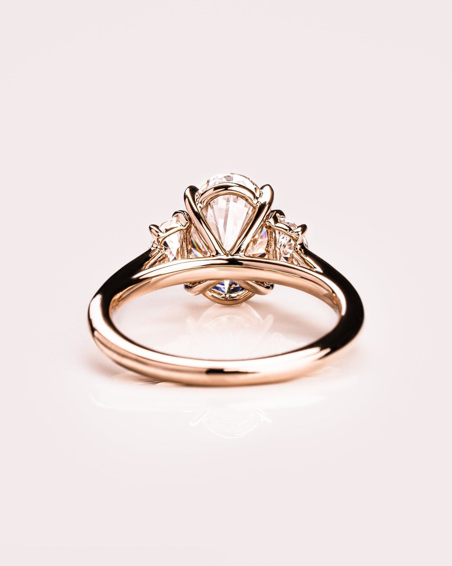 Cushion Hidden Halo Lab Grown Diamond Engagement Ring