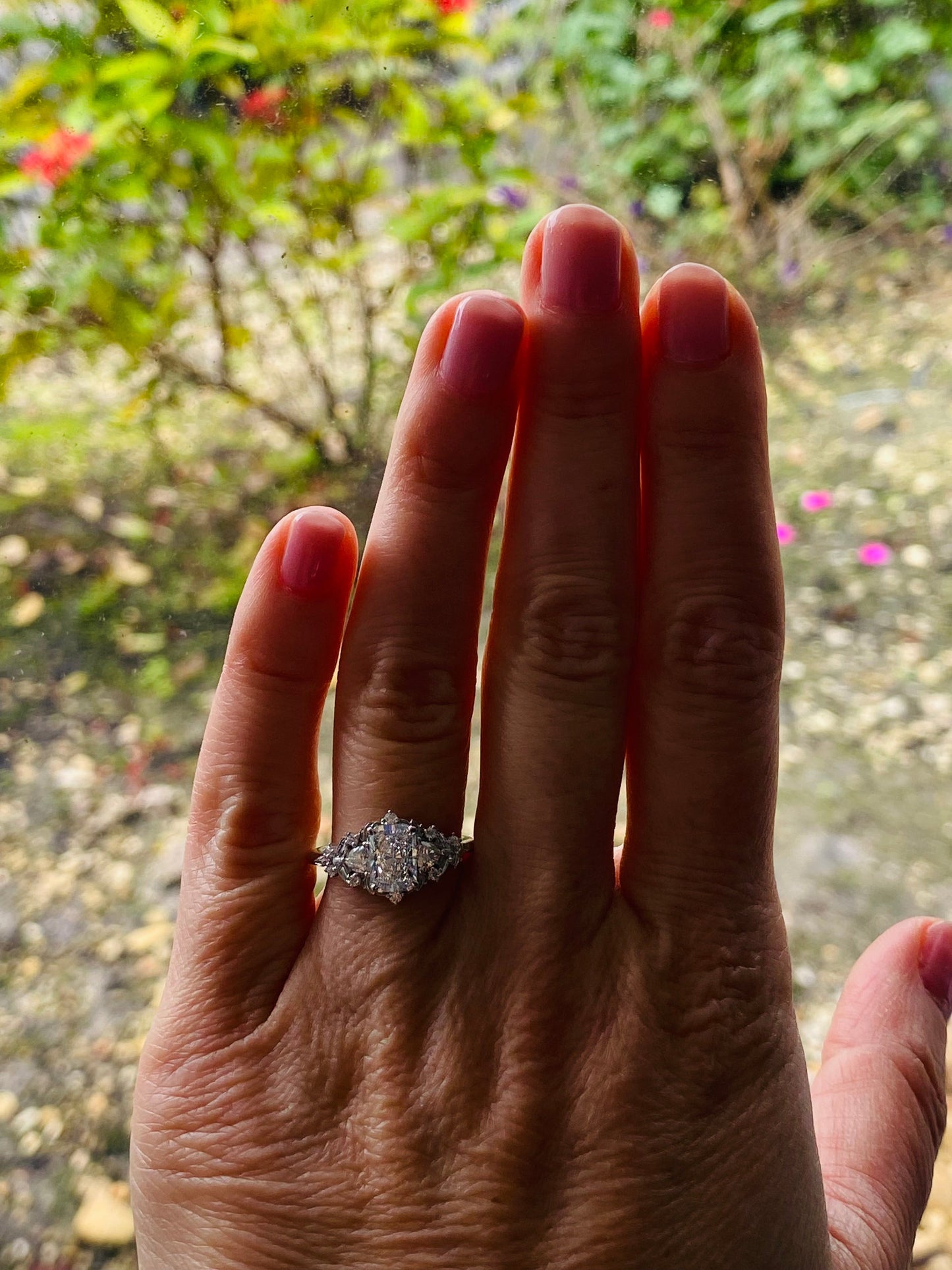Moval Swirl Semi Pave Engagement Ring – 2.5 CT Lab Grown Diamond