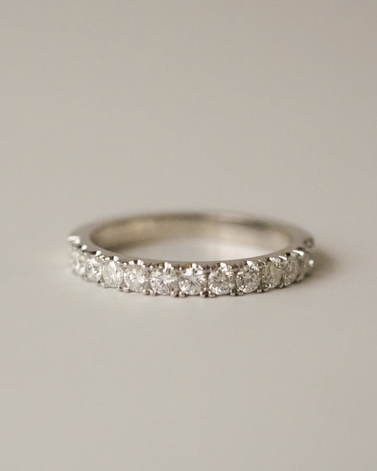 0.13 TCW Round Twisted Moissanite Wedding Band