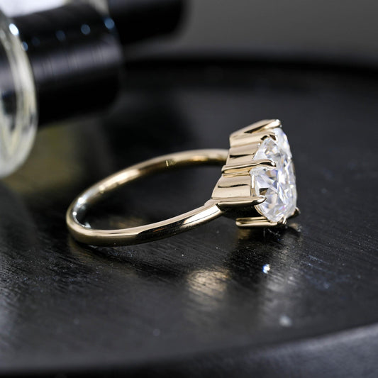 Round Halo, Pave & Split Shank Engagement Ring – 1.93 CT Lab Grown Diamond