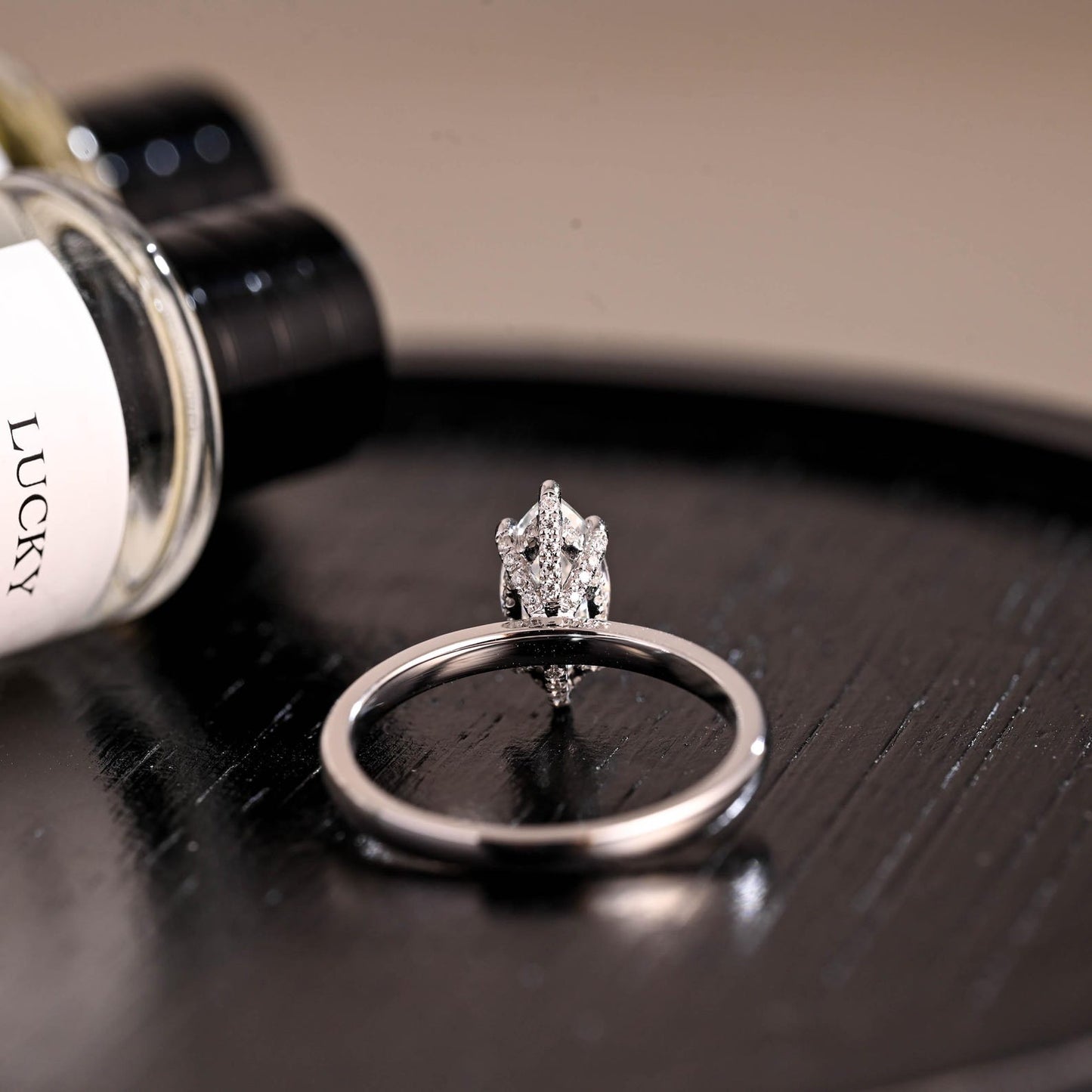 Round Halo, Pave & Split Shank Engagement Ring – 1.93 CT Lab Grown Diamond