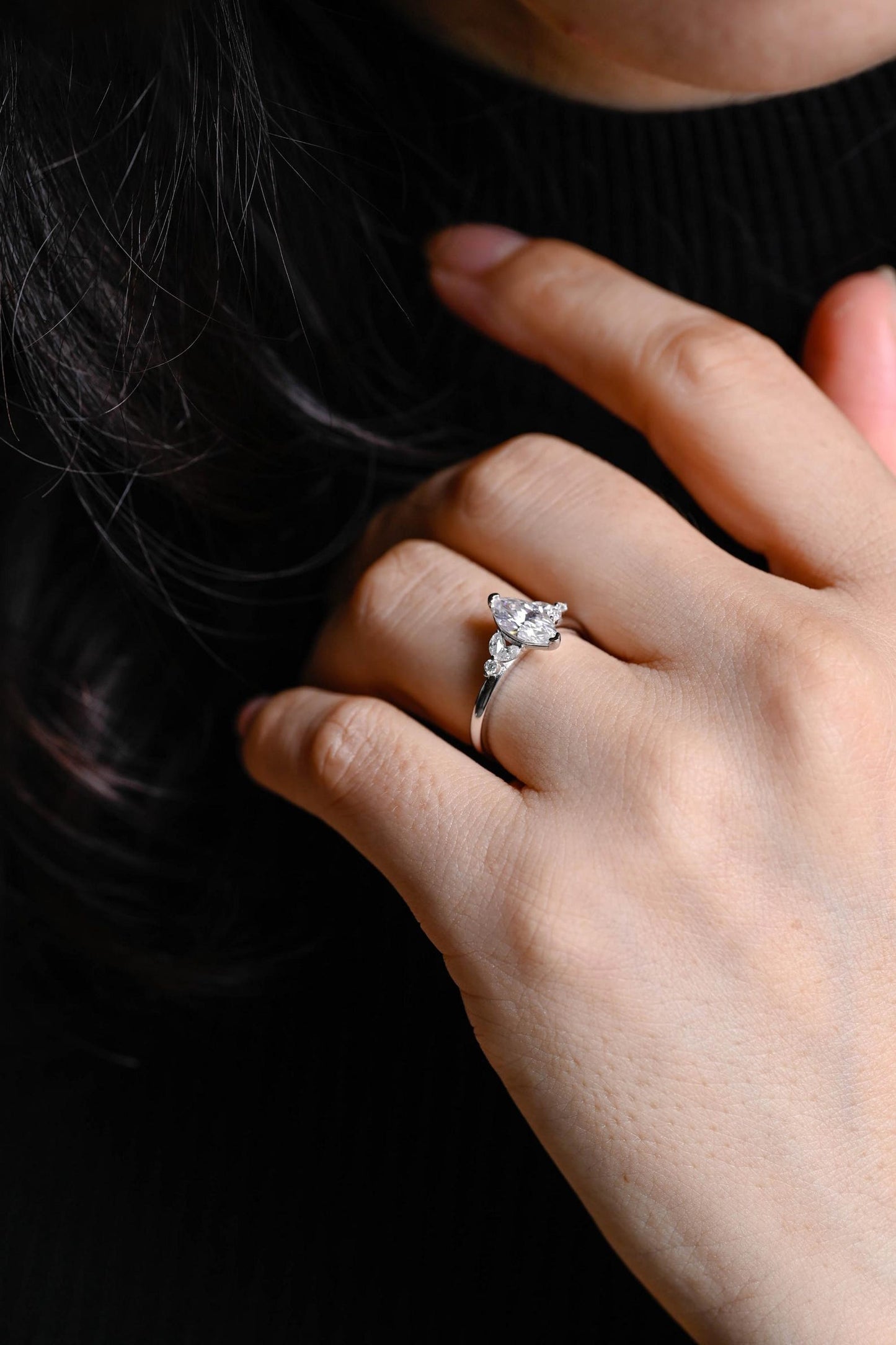 Round Halo, Pave & Split Shank Engagement Ring – 1.93 CT Lab Grown Diamond