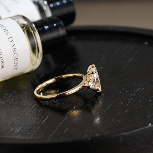 Round Halo, Pave & Split Shank Engagement Ring – 1.93 CT Lab Grown Diamond
