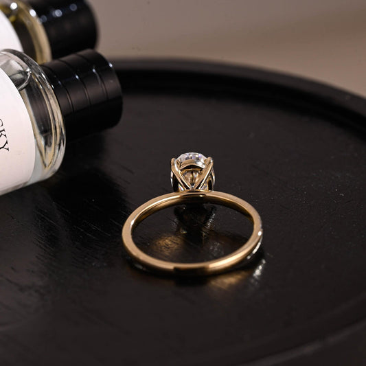 Round Halo, Pave & Split Shank Engagement Ring – 1.93 CT Lab Grown Diamond