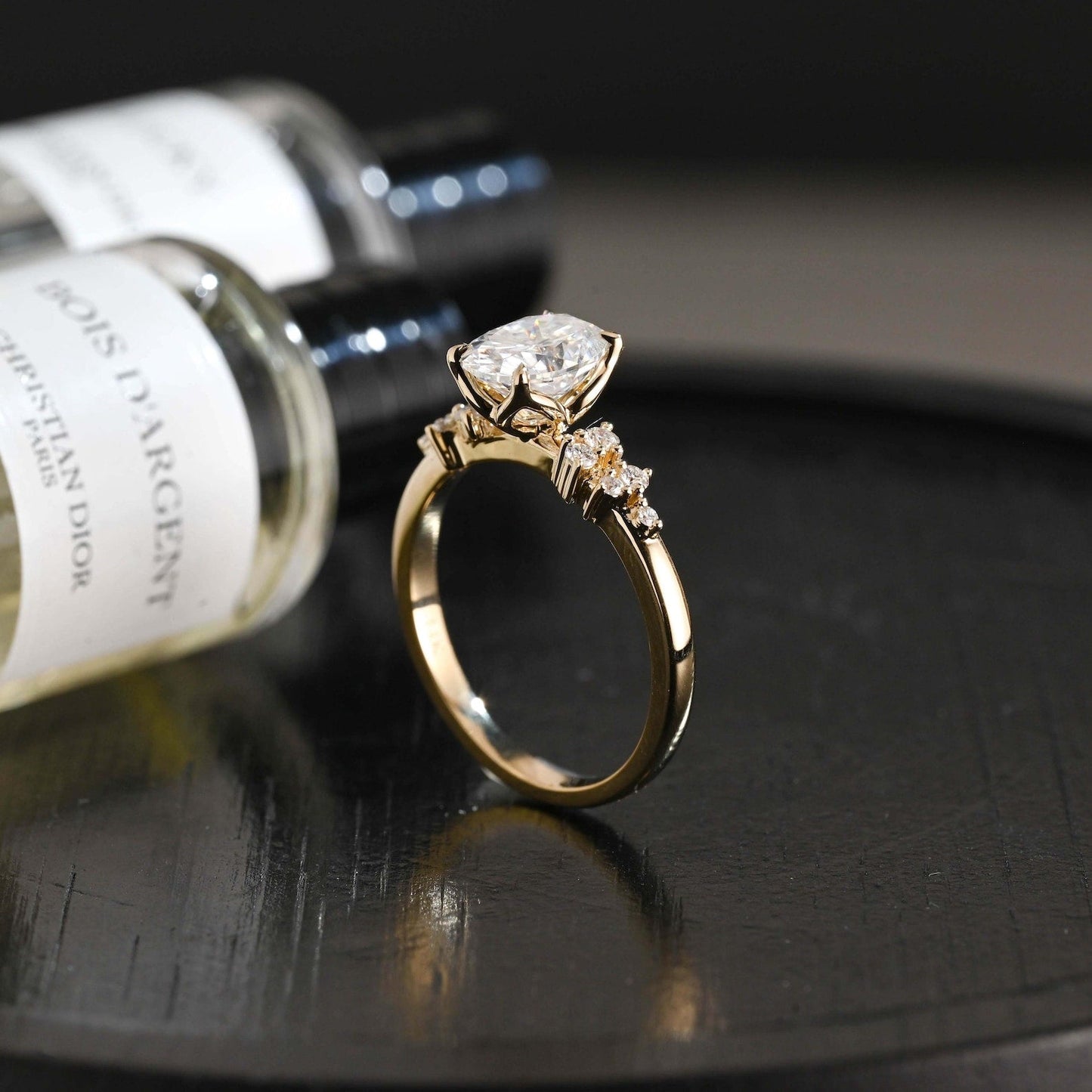 Round Halo, Pave & Split Shank Engagement Ring – 1.93 CT Lab Grown Diamond