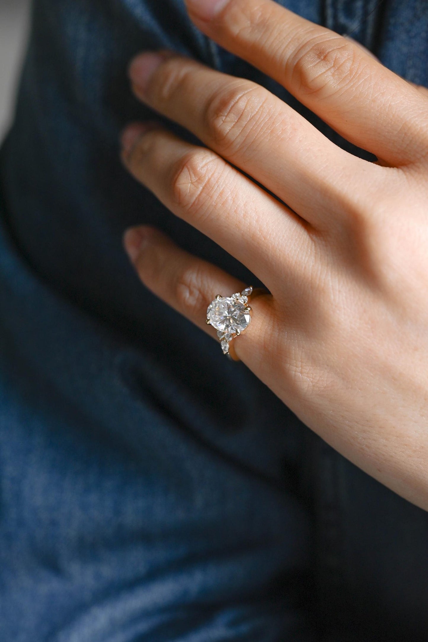 Round Halo, Pave & Split Shank Engagement Ring – 1.93 CT Lab Grown Diamond