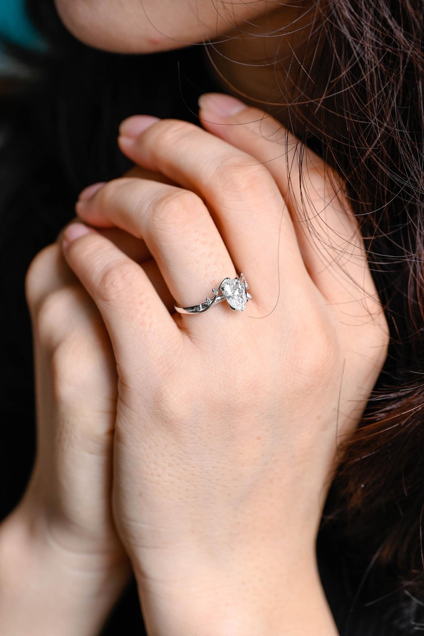 Round Halo, Pave & Split Shank Engagement Ring – 1.93 CT Lab Grown Diamond