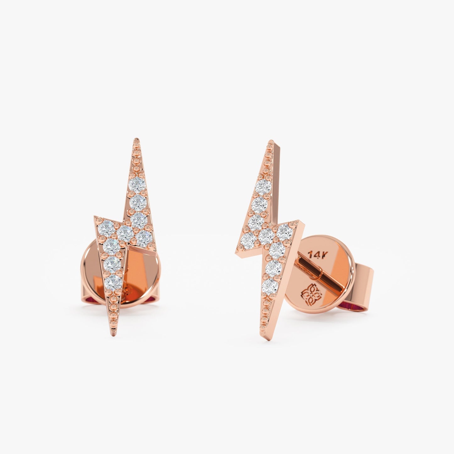 1.0 CT Round Bezel Solitaire Lab Grown Diamond Earrings