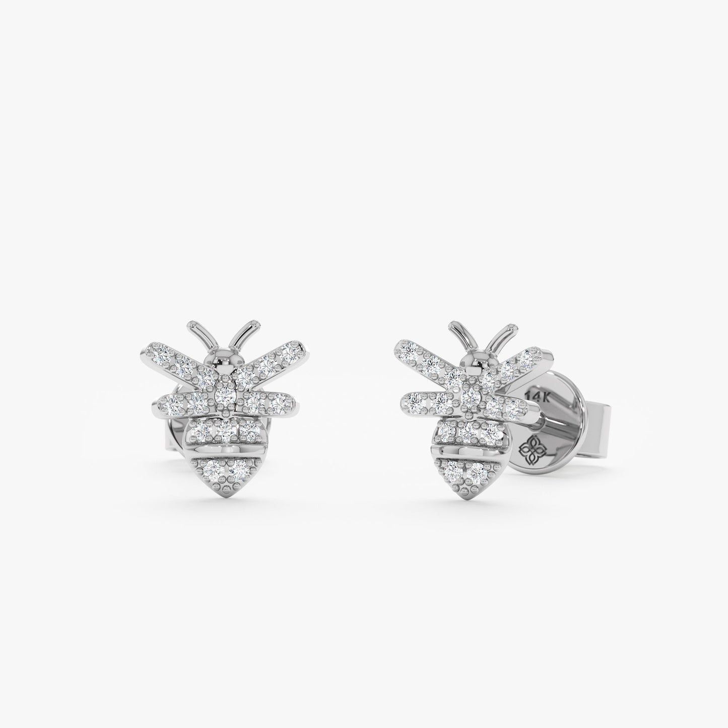 1.0 CT Round Bezel Solitaire Lab Grown Diamond Earrings