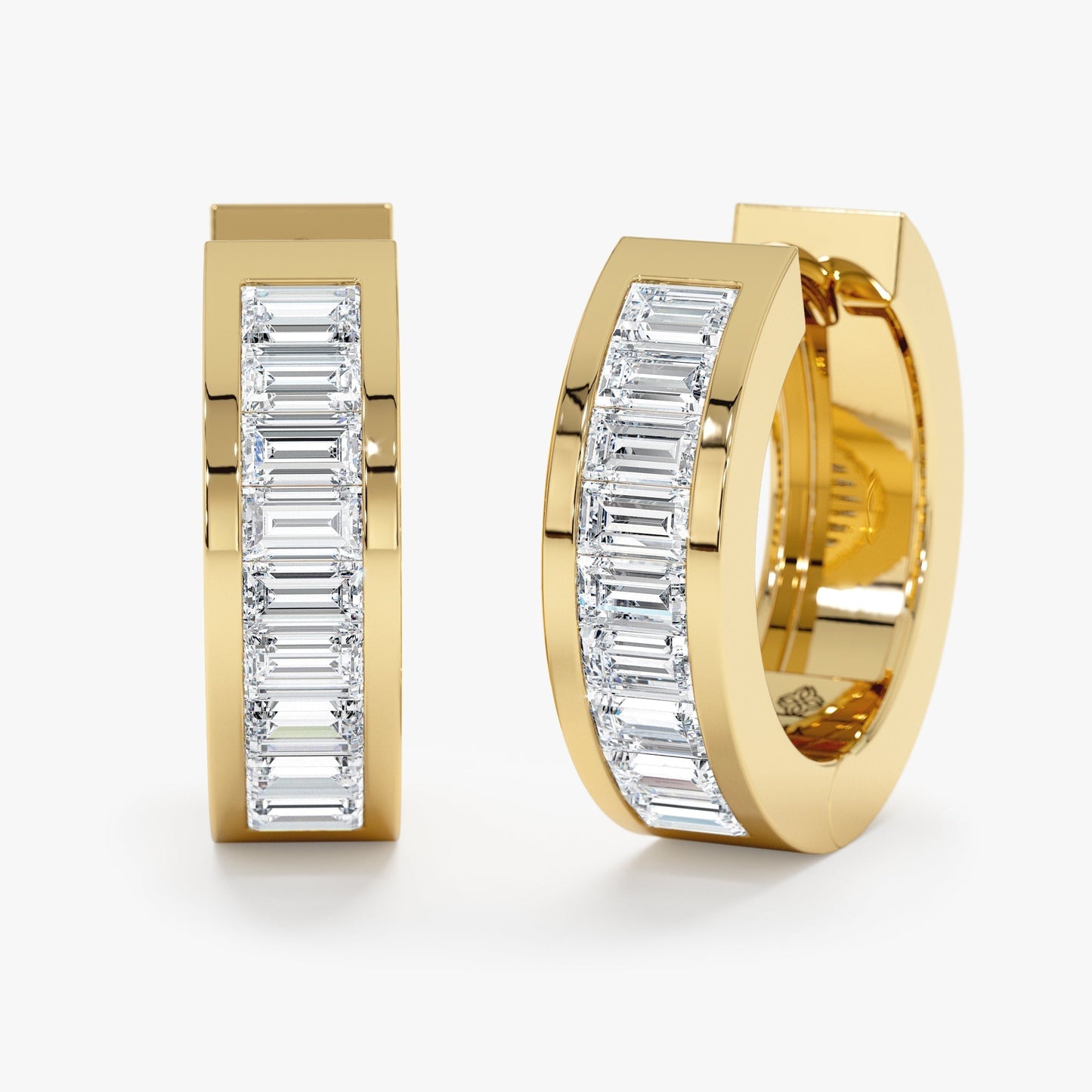 1.0 CT Round Bezel Solitaire Lab Grown Diamond Earrings