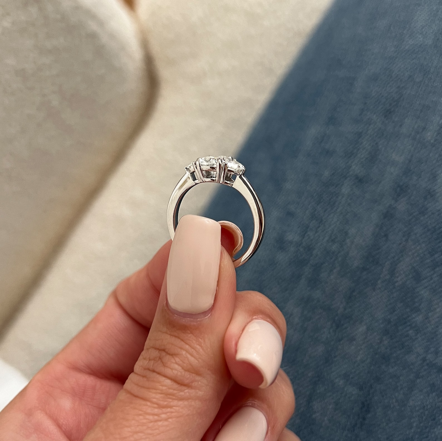 Round Halo, Pave & Split Shank Engagement Ring – 1.93 CT Lab Grown Diamond