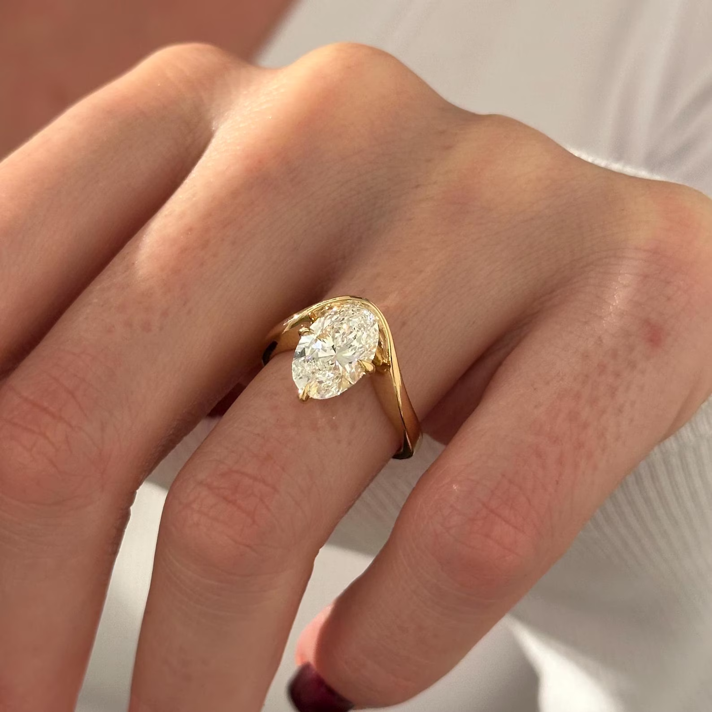 Round Halo, Pave & Split Shank Engagement Ring – 1.93 CT Lab Grown Diamond