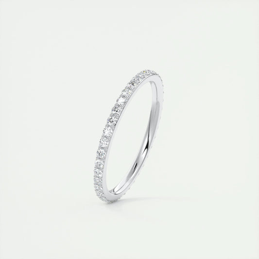 0.37 CT Round Full Eternity CVD EF/VVS Diamond Wedding Band 2