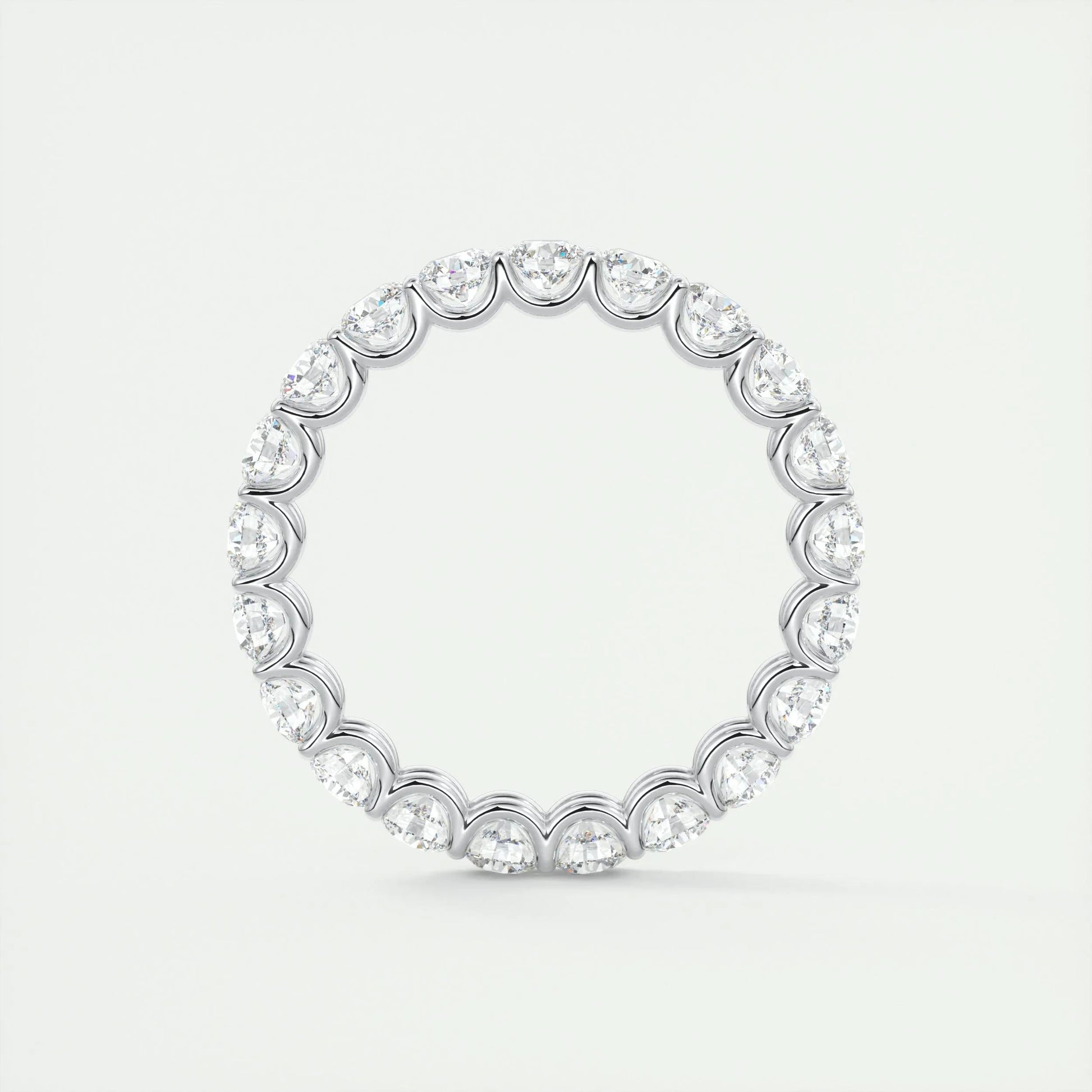 2.1 CT Round Full Eternity CVD EF/VVS Diamond Wedding Band 6