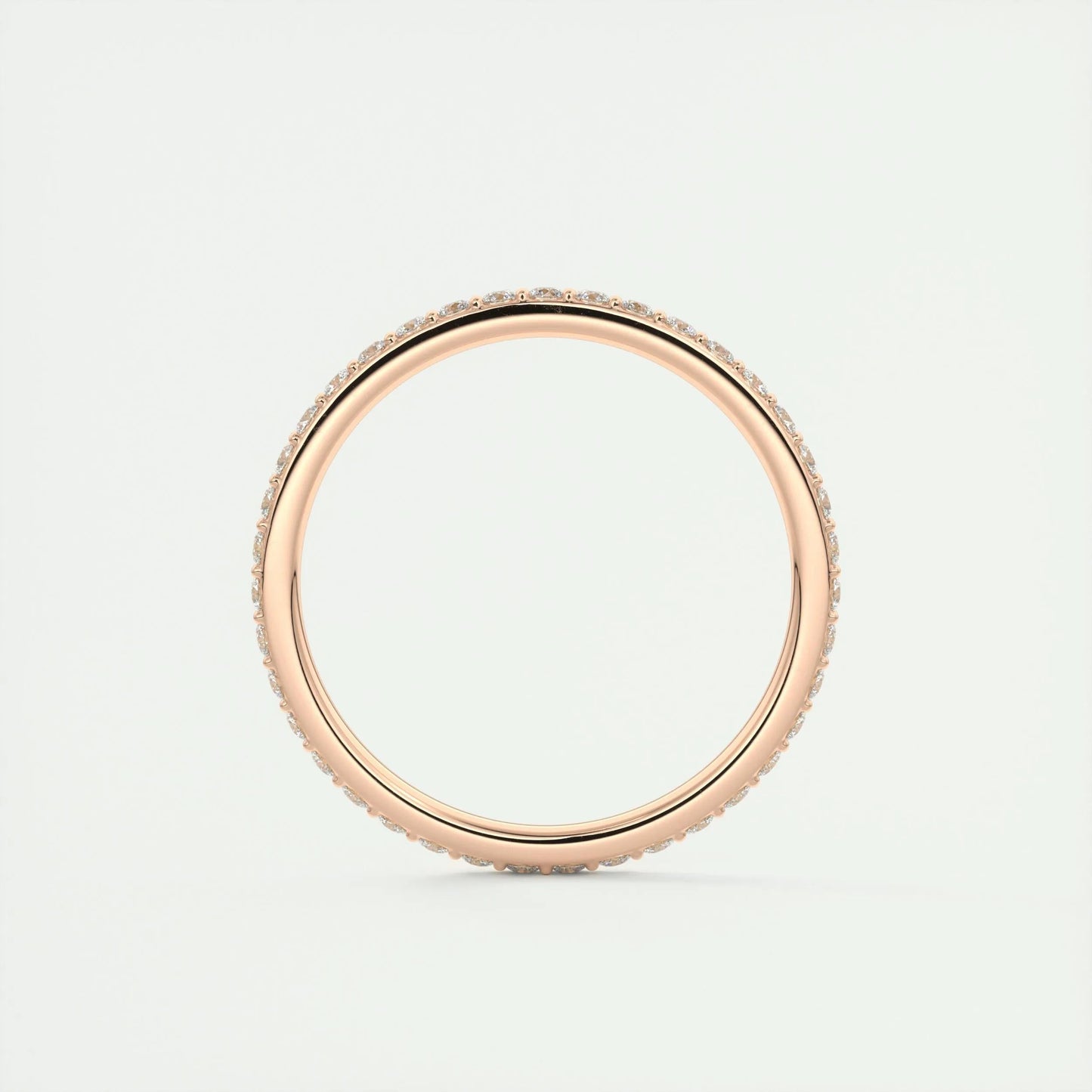 0.37 CT Round Full Eternity CVD EF/VVS Diamond Wedding Band 15