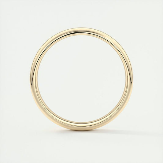 Polished Finish Regular Yellow Gold Men's Band 2