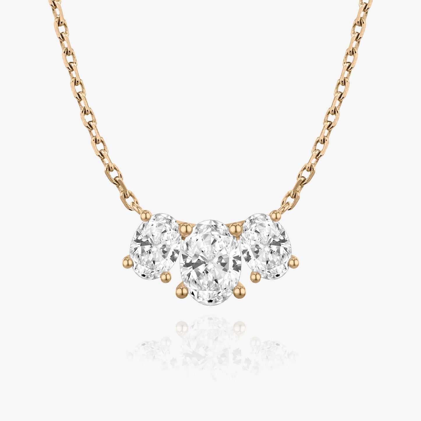 2.0 TC Oval CVD F/VS Diamond Necklace 7