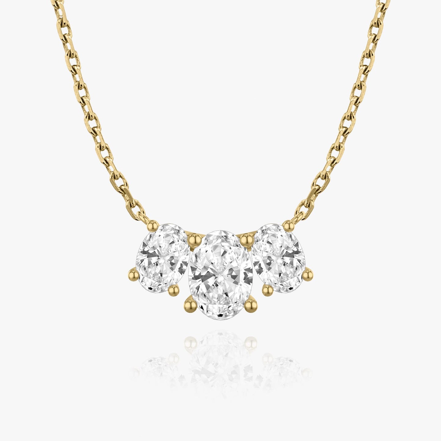 2.0 TC Oval CVD F/VS Diamond Necklace 4