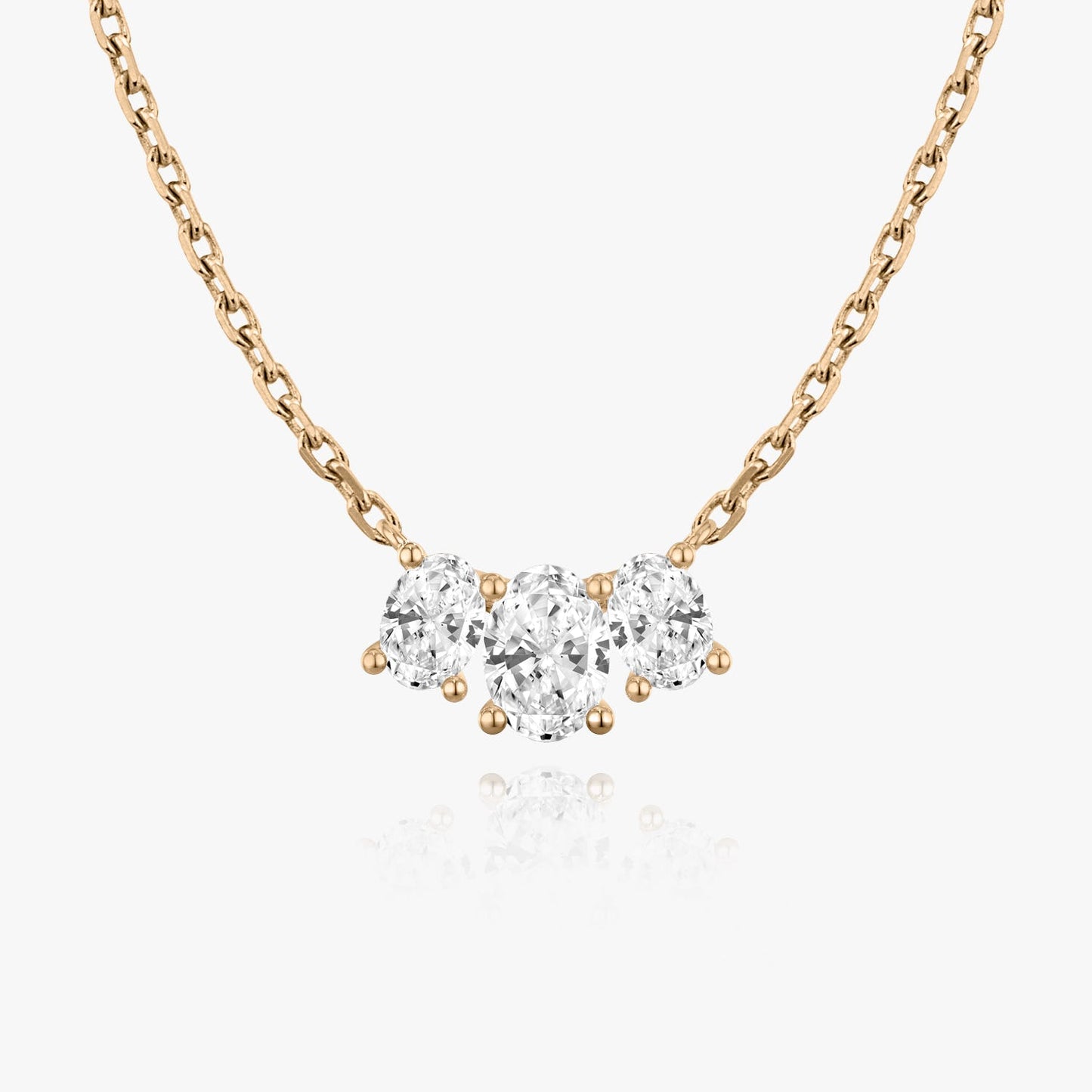1.0 TCW Oval CVD F/VS Diamond Necklace 8