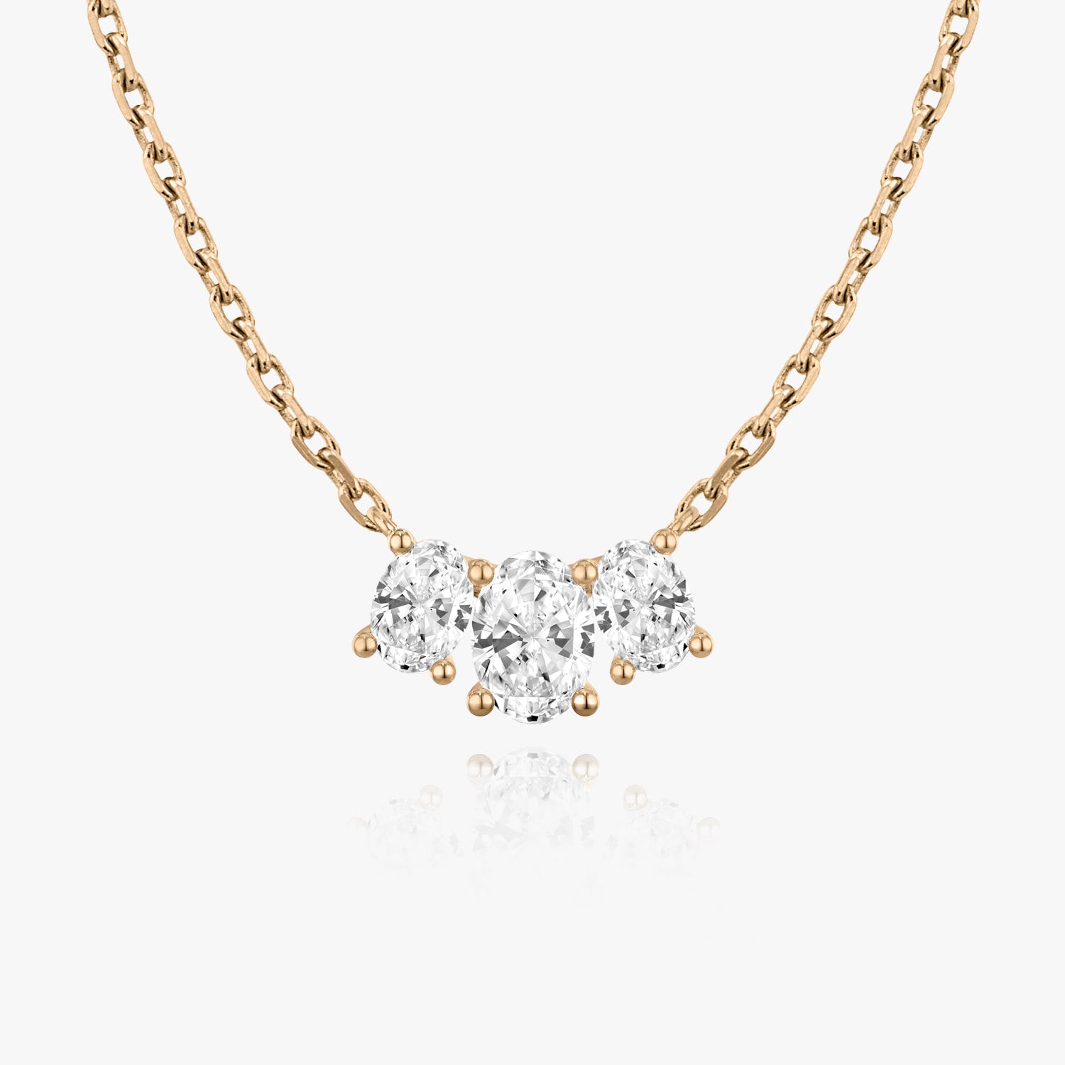 1.0 TCW Oval CVD F/VS Diamond Necklace 8