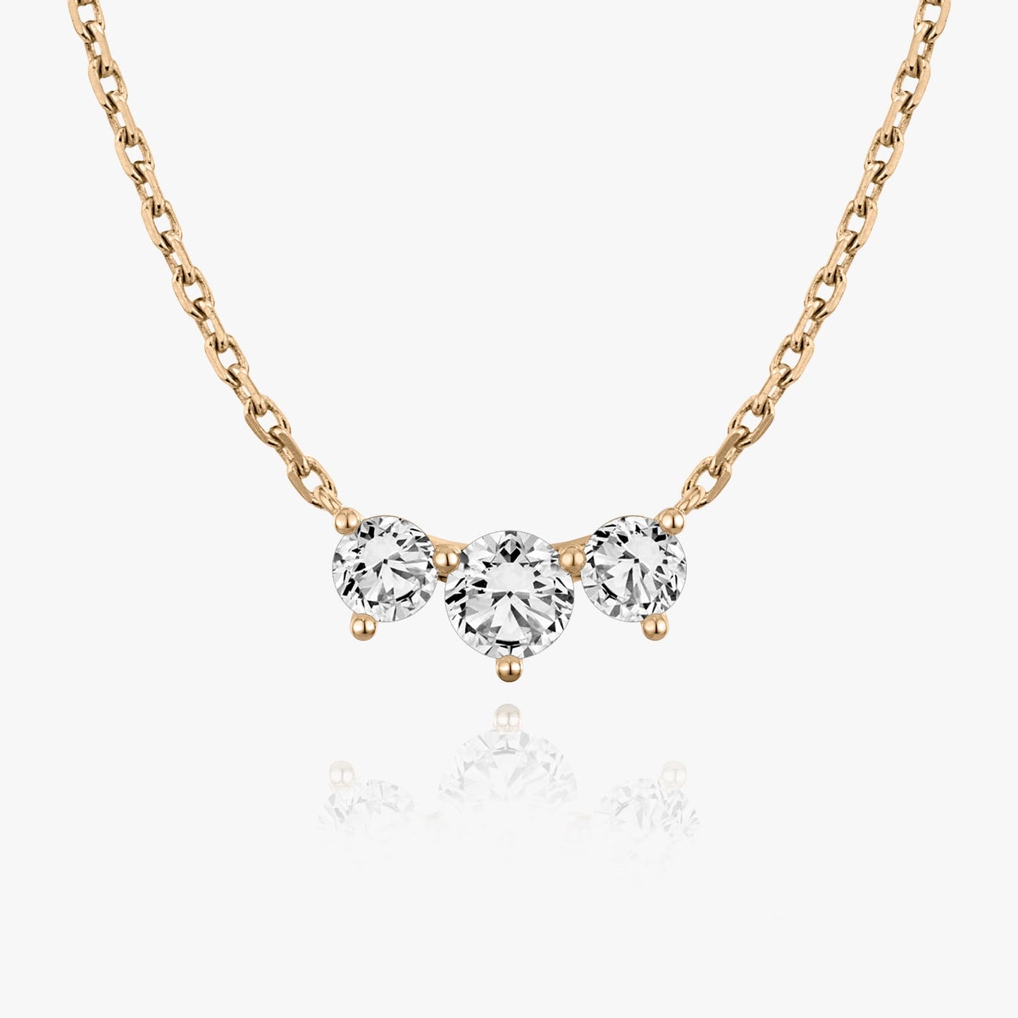 1.0 TCW Round CVD F/VS Diamond Necklace 7