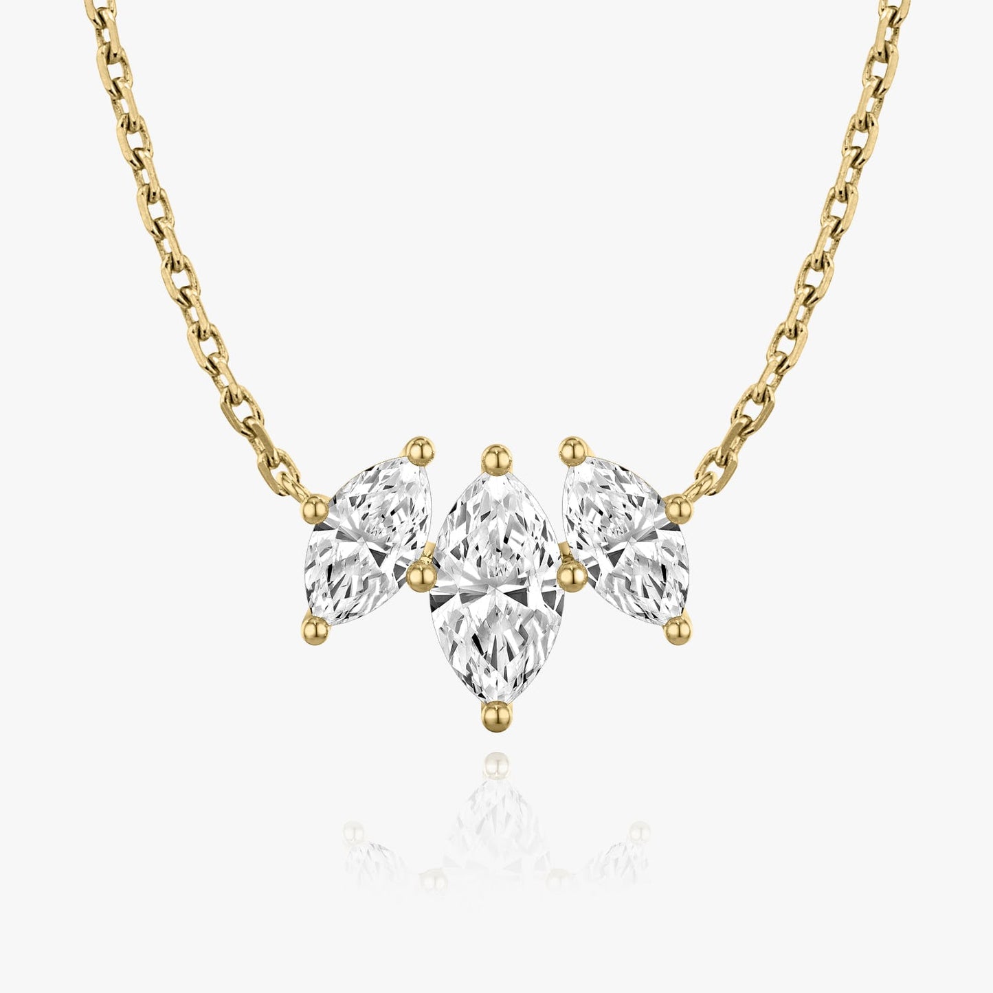 1.0 TCW Marquise CVD F/VS Diamond Necklace 4