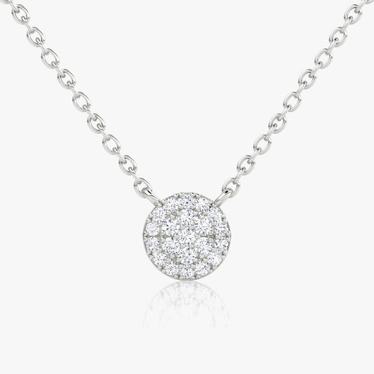 0.12 TCW Round CVD F/VS Diamond Necklace 2