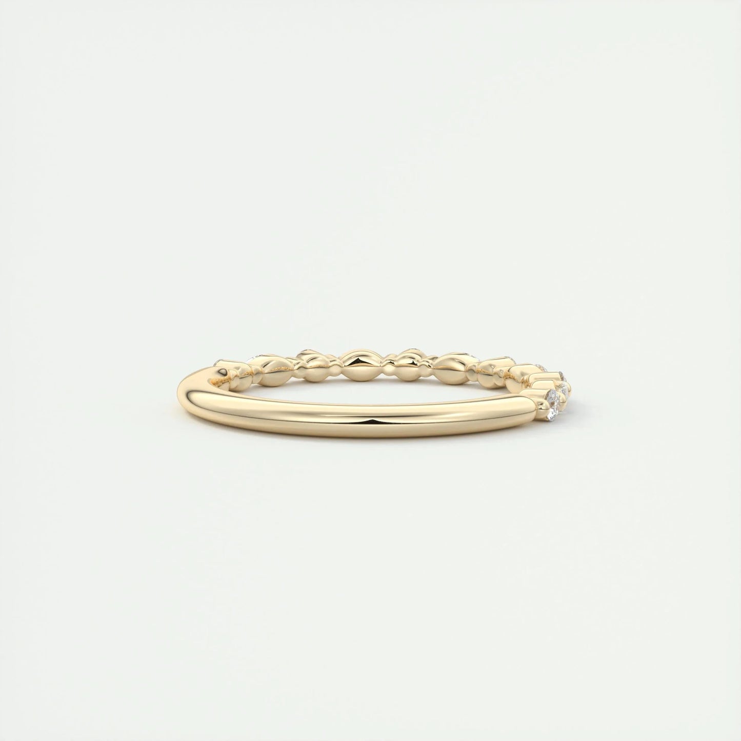 0.32 CT Marquise & Round Multi Stones CVD EF/VVS Diamond Wedding Band 11