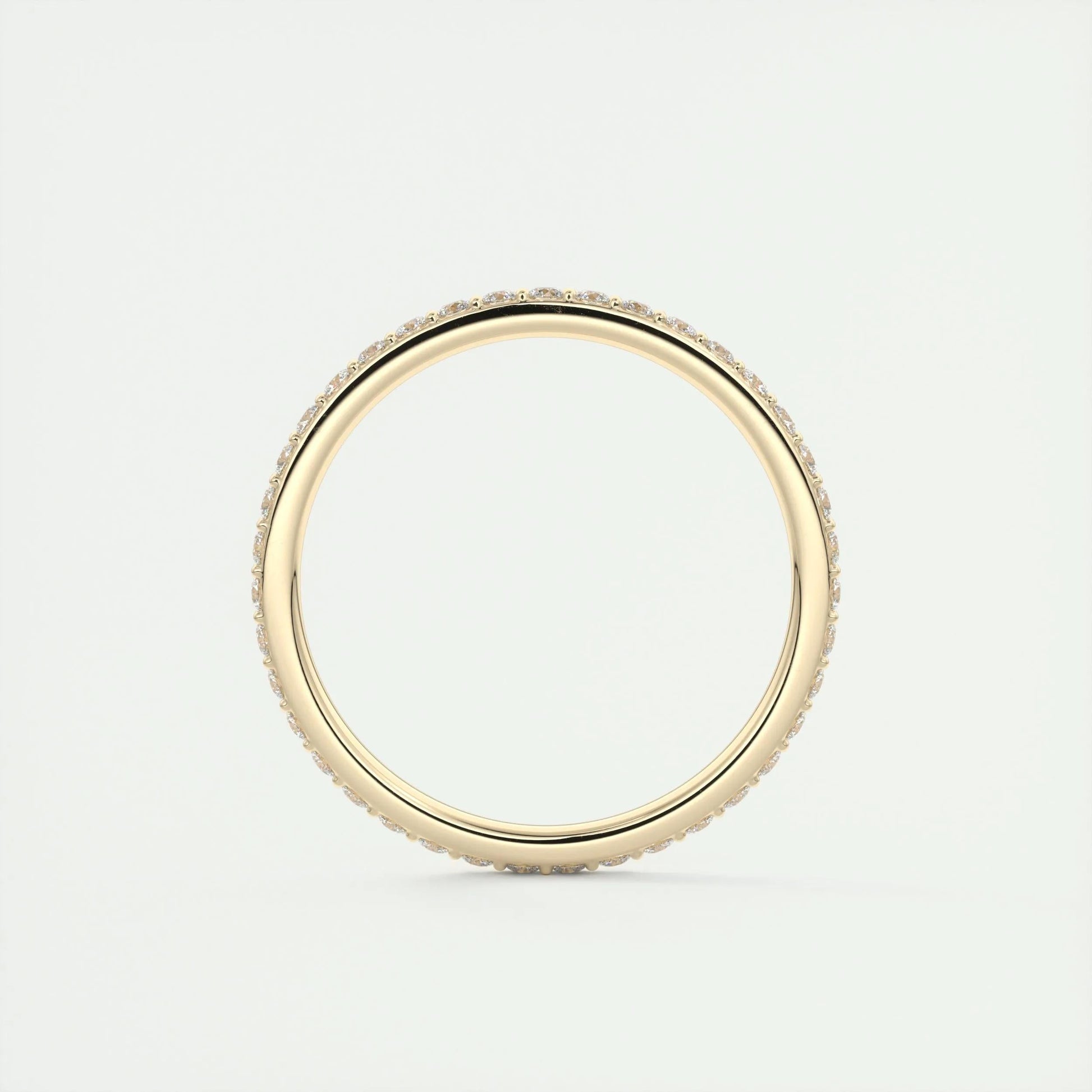 0.37 Round Cut Full Eternity Moissanite Bridal Wedding Band 10