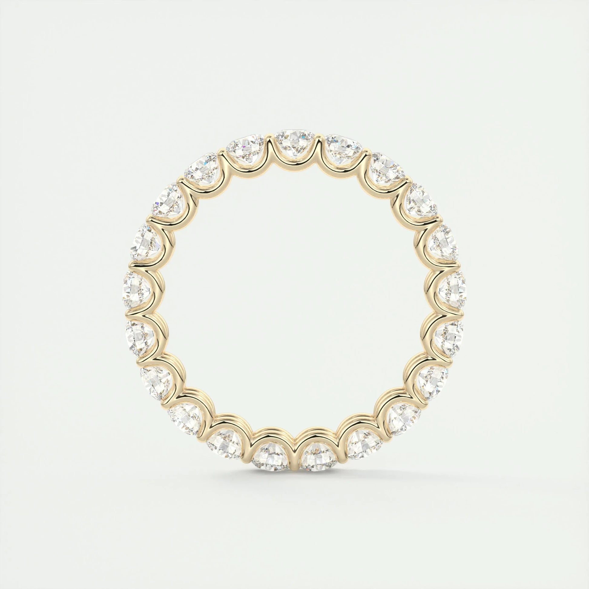 2.10 TCW Round Cut Full Eternity Moissanite Bridal Wedding Band 11