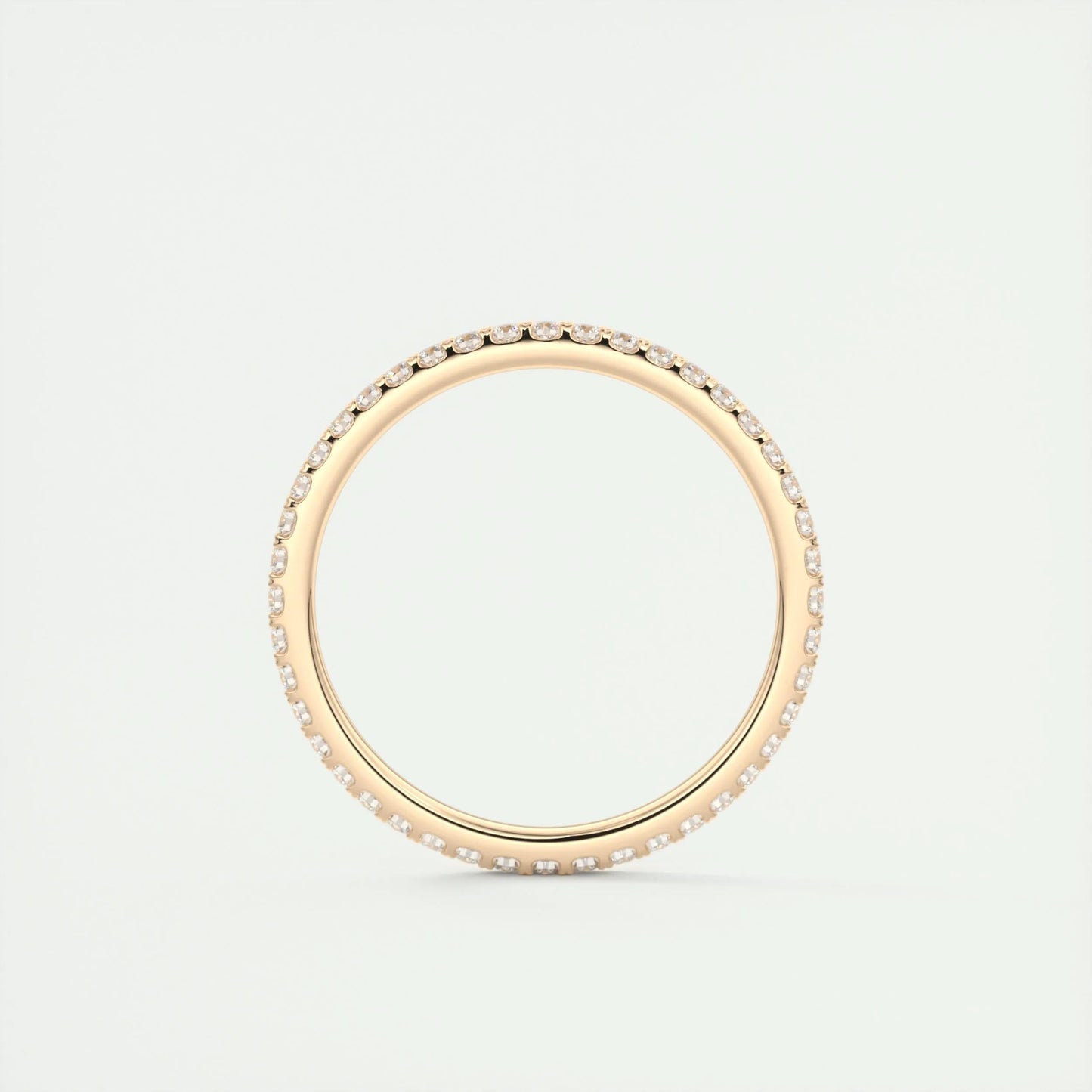 0.36 CT Round Full Eternity CVD EF/VVS Diamond Wedding Band 9