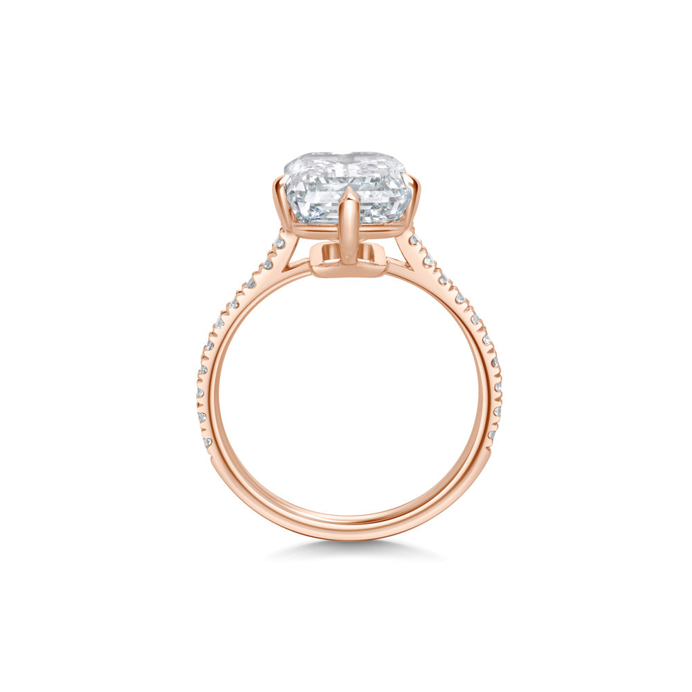 5 CT Emerald Solitaire CVD F/VS1 Diamond Engagement Ring 10